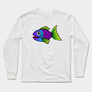 Happy Fish Long Sleeve T-Shirt